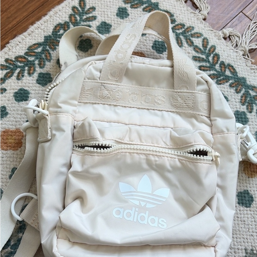 Adidas Beige Mini Backpack